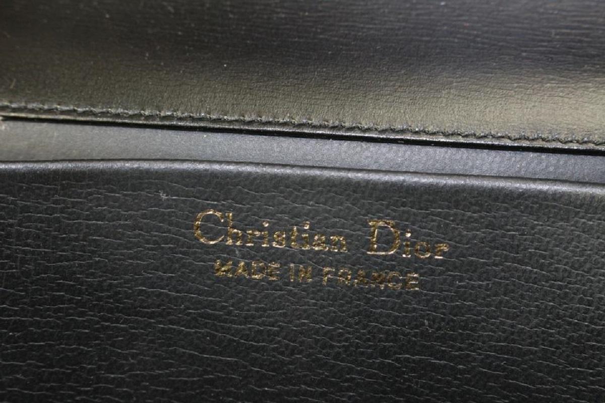 Dior Black Box Calf Leather Flap Chain Bag 827da9 For Sale at 1stDibs ...