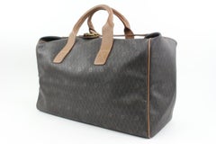 Dior Schwarz Braun Monogram Trotter Honeycomb Convertible Duffle Bag 21d223s