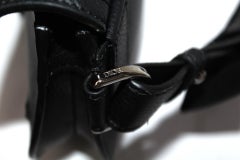 Dior Black Calf Leather Saddle Bag