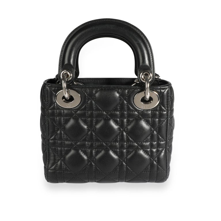 Dior - Mini Lady lambskin bag - Black