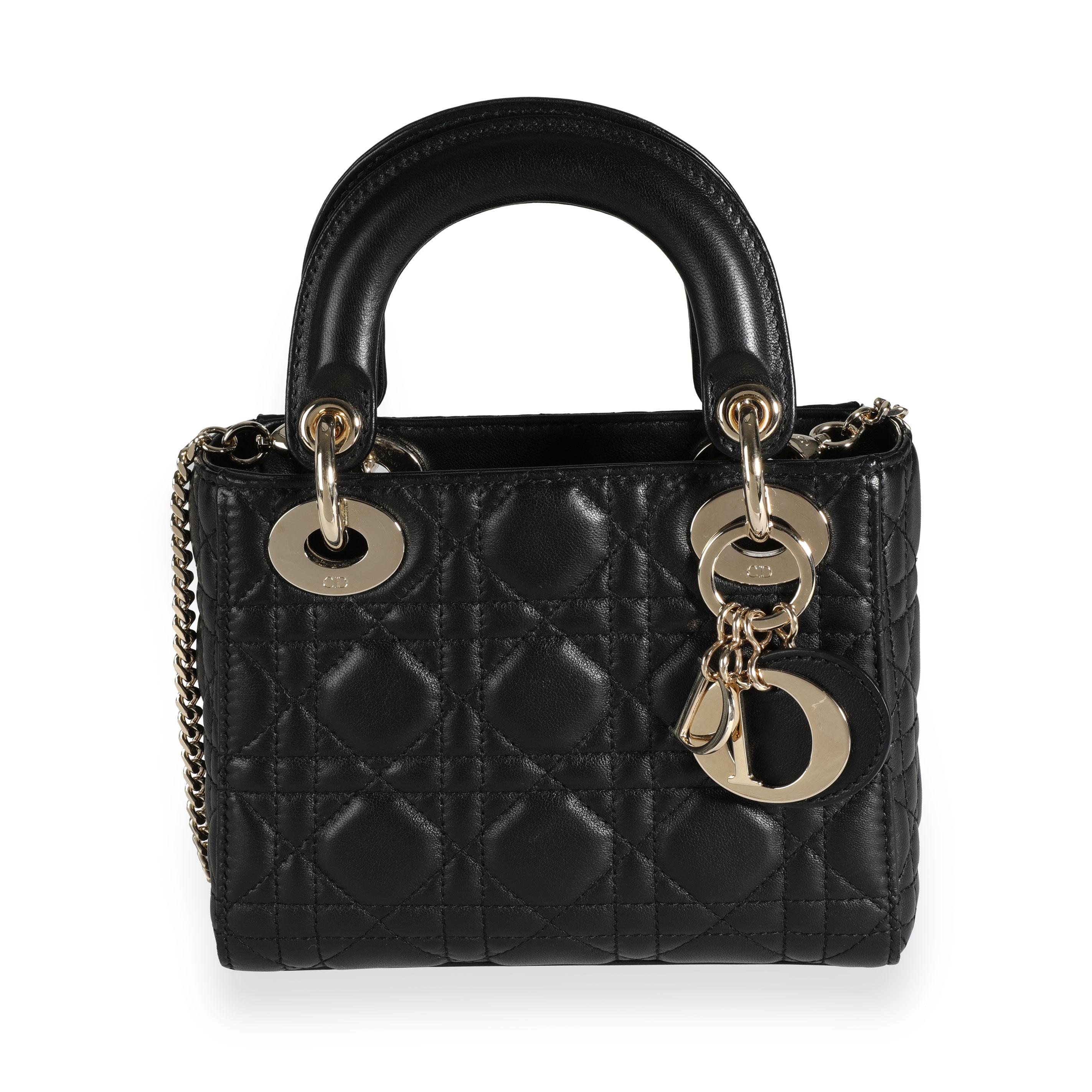 Tassen & portemonnees Handtassen Handtasinzetten Lady Dior Mini Christian Dior  Cannage quilted lambskin LADY DIOR 