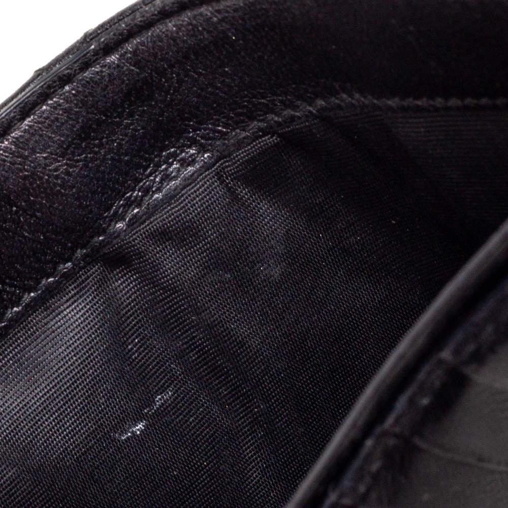 Dior Black Cannage Leather Addict Compact Wallet en vente 7