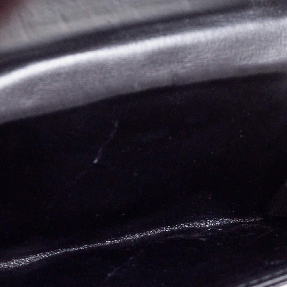 Dior Black Cannage Leather Addict Compact Wallet en vente 8