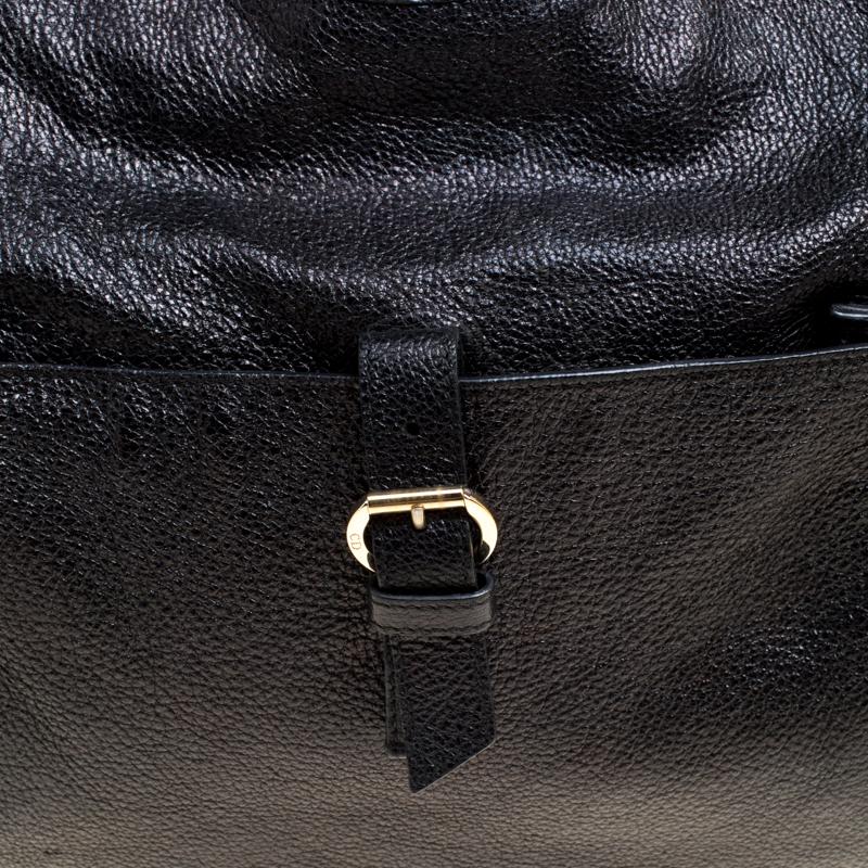 Dior Black Cannage Leather Bee Tote 2