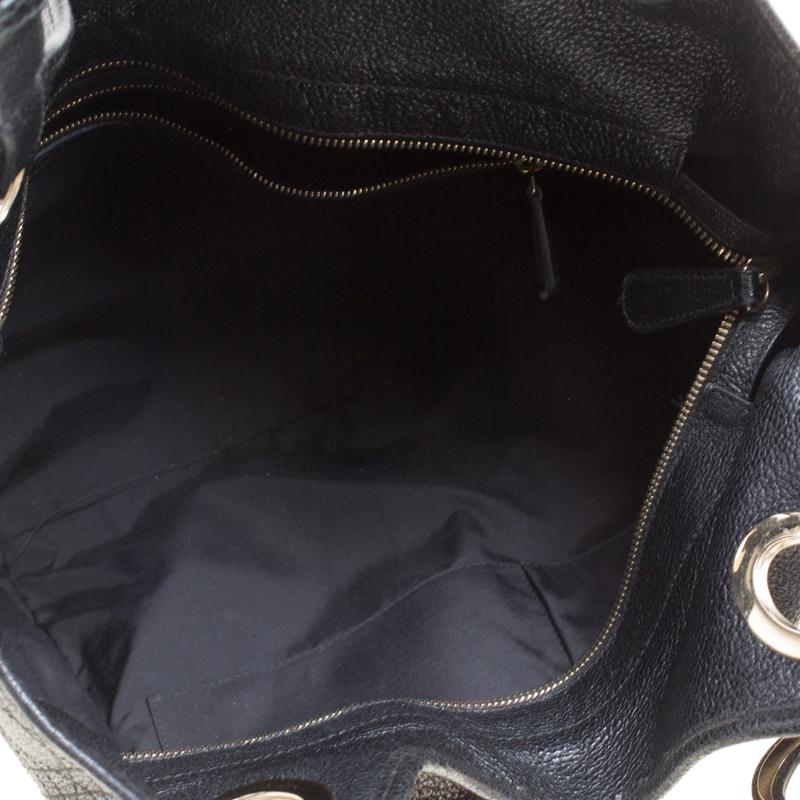 Dior Black Cannage Leather Bee Tote 4