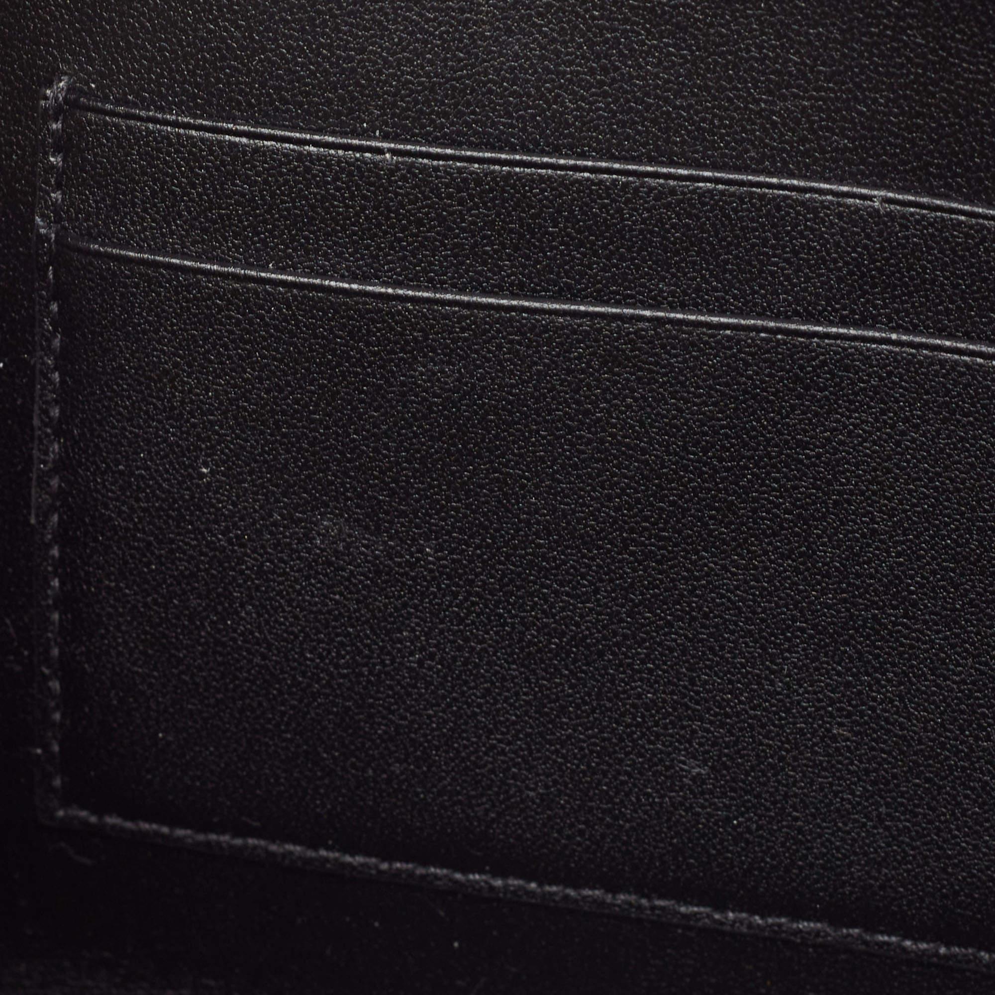 Dior Black Cannage Leather Caro Double Pouch Bag en vente 9