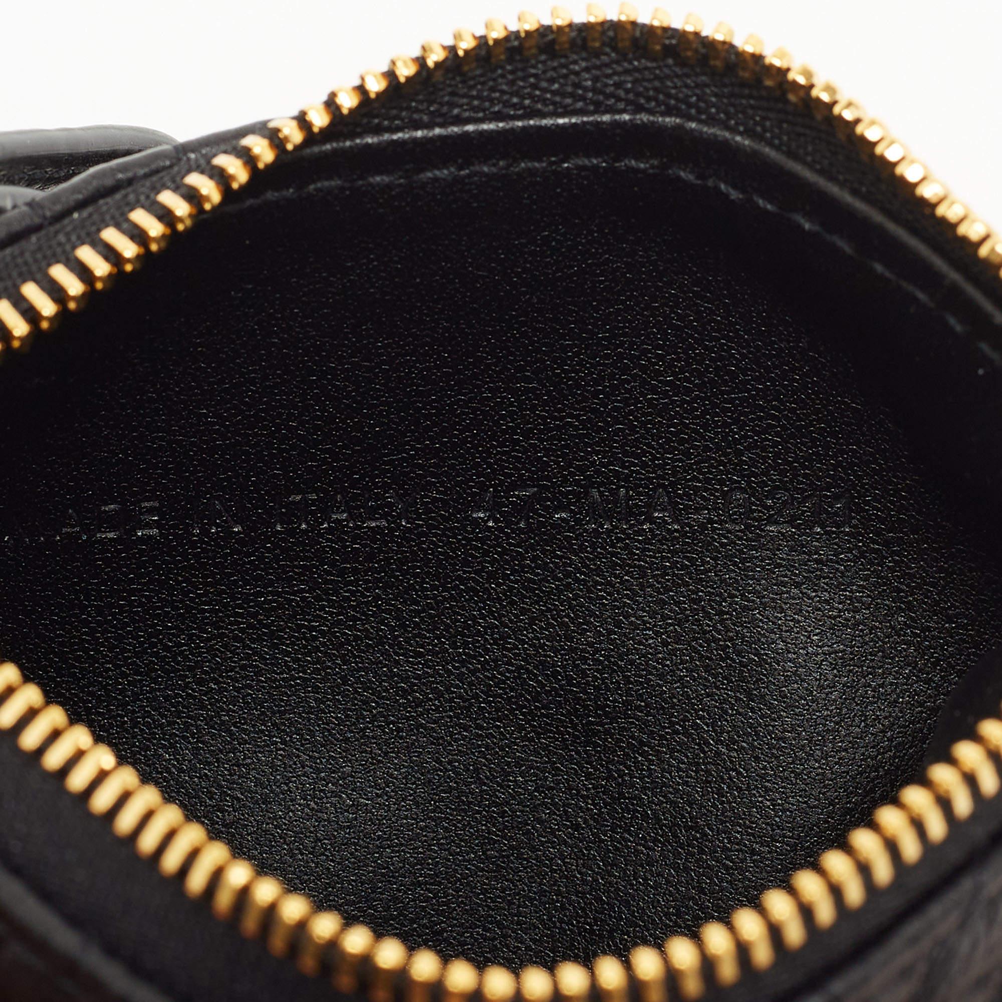 Dior Black Cannage Leather Caro Multifunctional Pouch 5