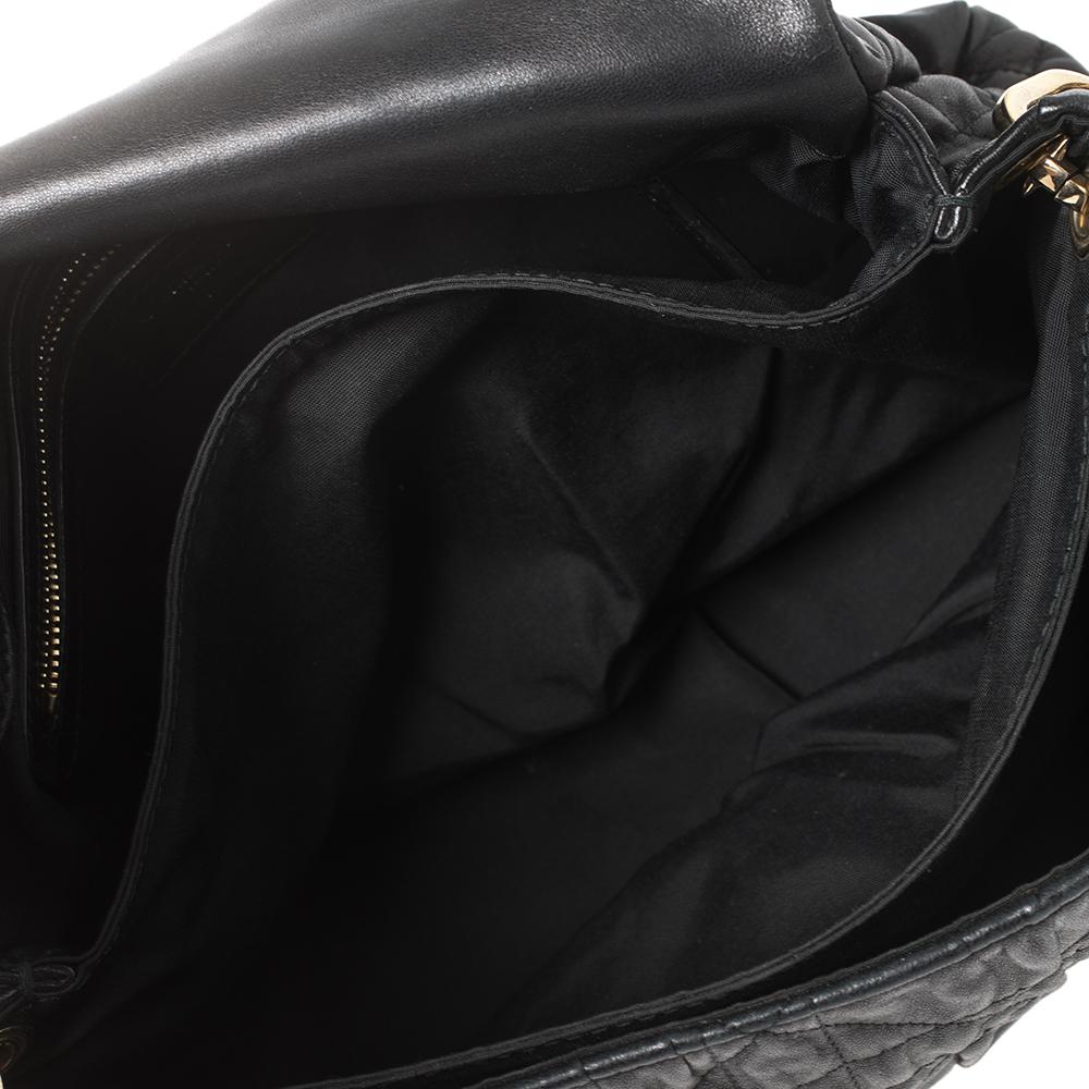 Dior Black Cannage Leder Delidior Umhängetasche mit Klappe 2