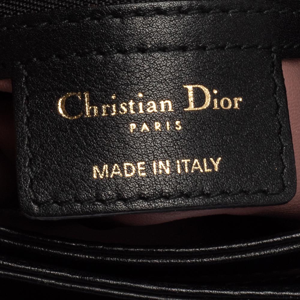 Dior Black Cannage Leather Diorling Shoulder Bag 7
