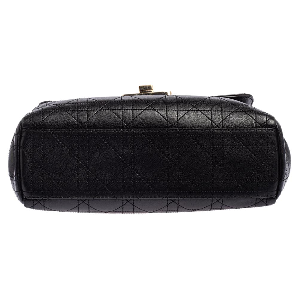 Women's Dior Black Cannage Leather Diorling Shoulder Bag