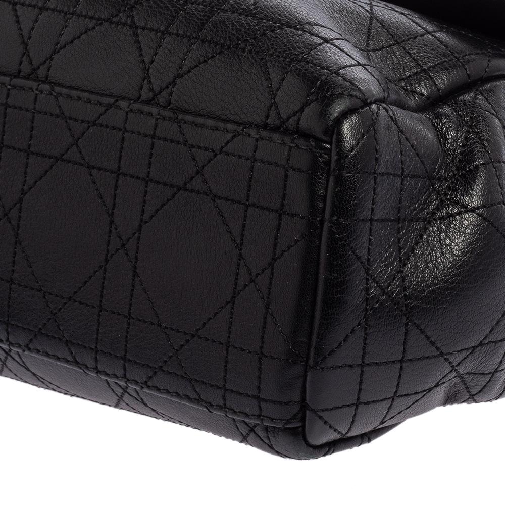 Dior Black Cannage Leather Diorling Shoulder Bag 2