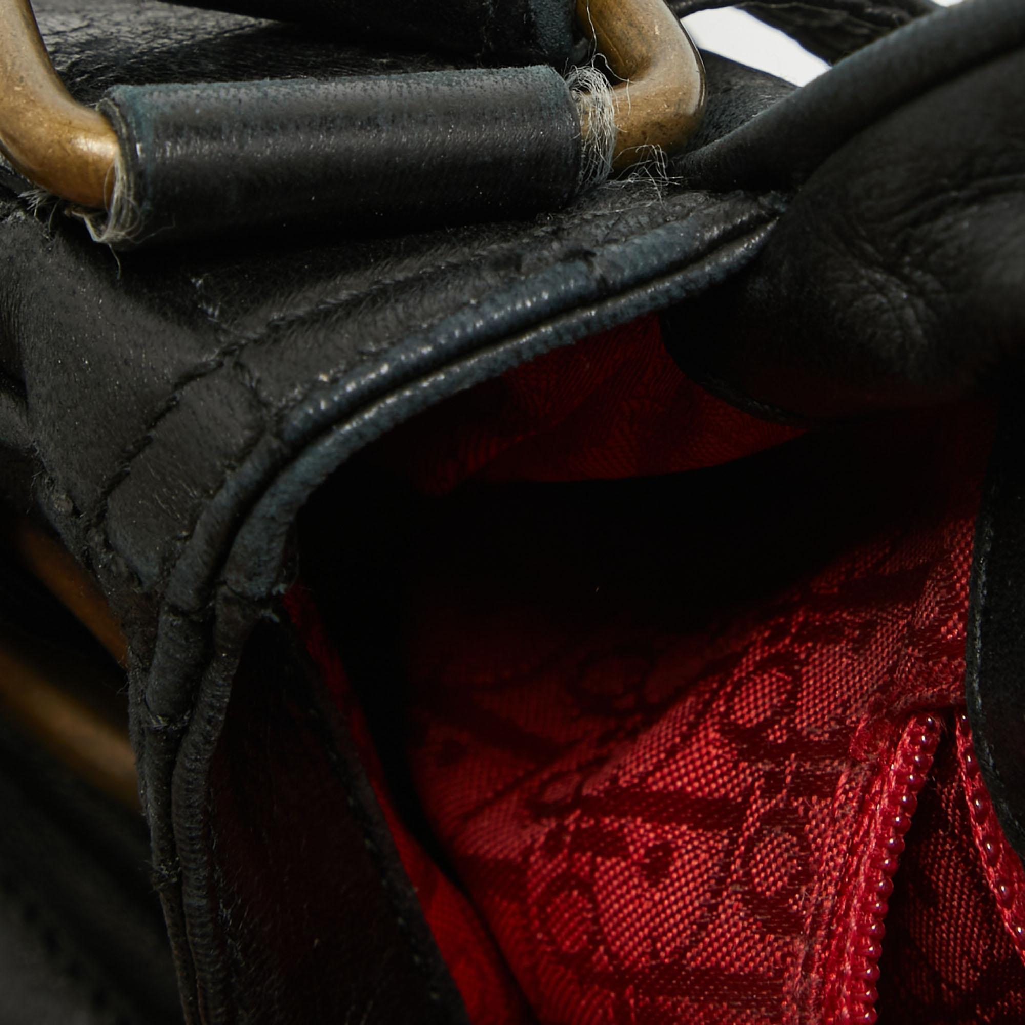 Dior Black Cannage Leather Flap Shoulder Bag 9