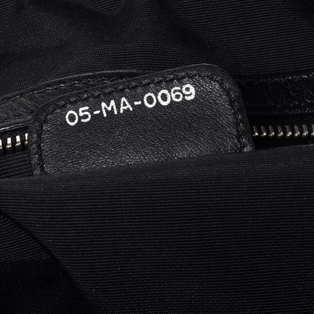 Dior Black Cannage Leather Granville Polochon Satchel 5