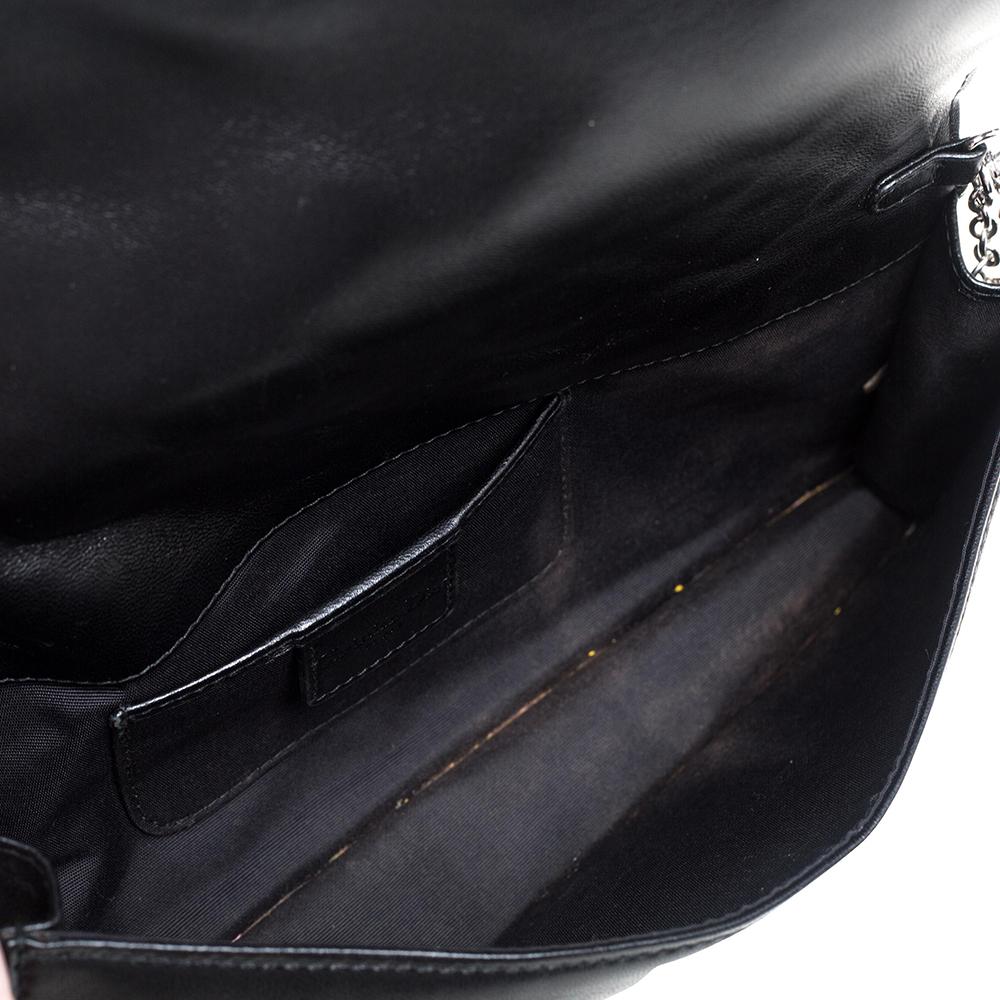 Dior Black Cannage Leather Lady Dior Chain Clutch 4