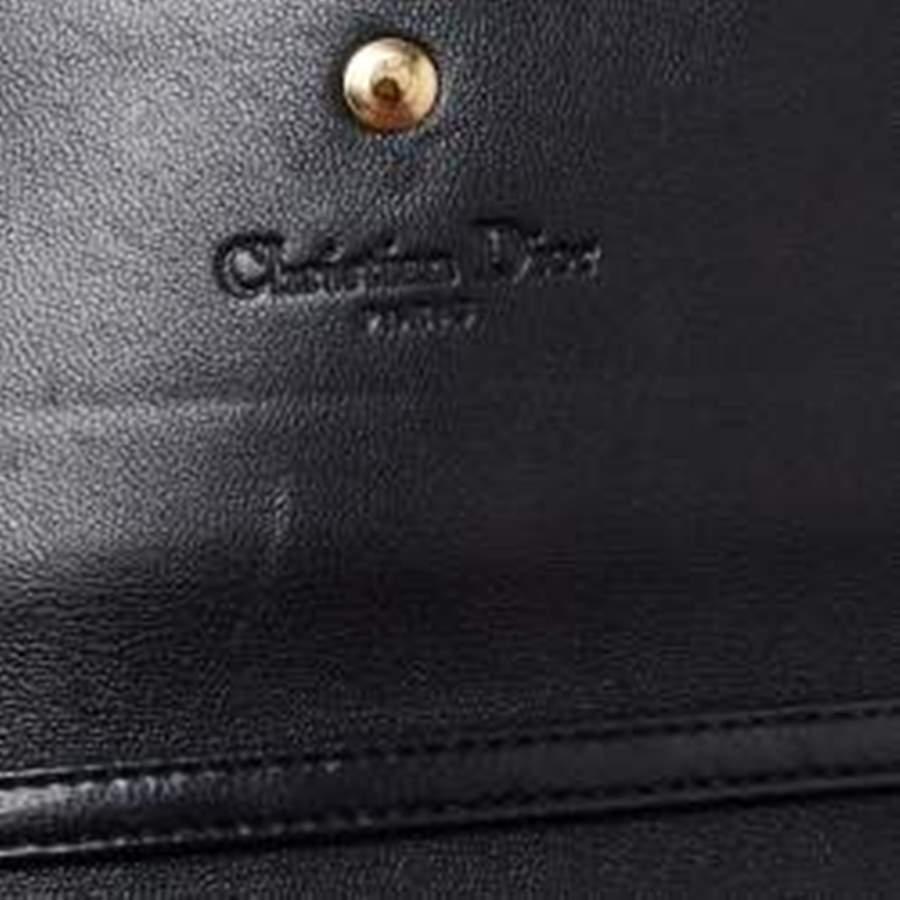Dior Black Cannage Leather Lady Dior Wallet on Chain 4