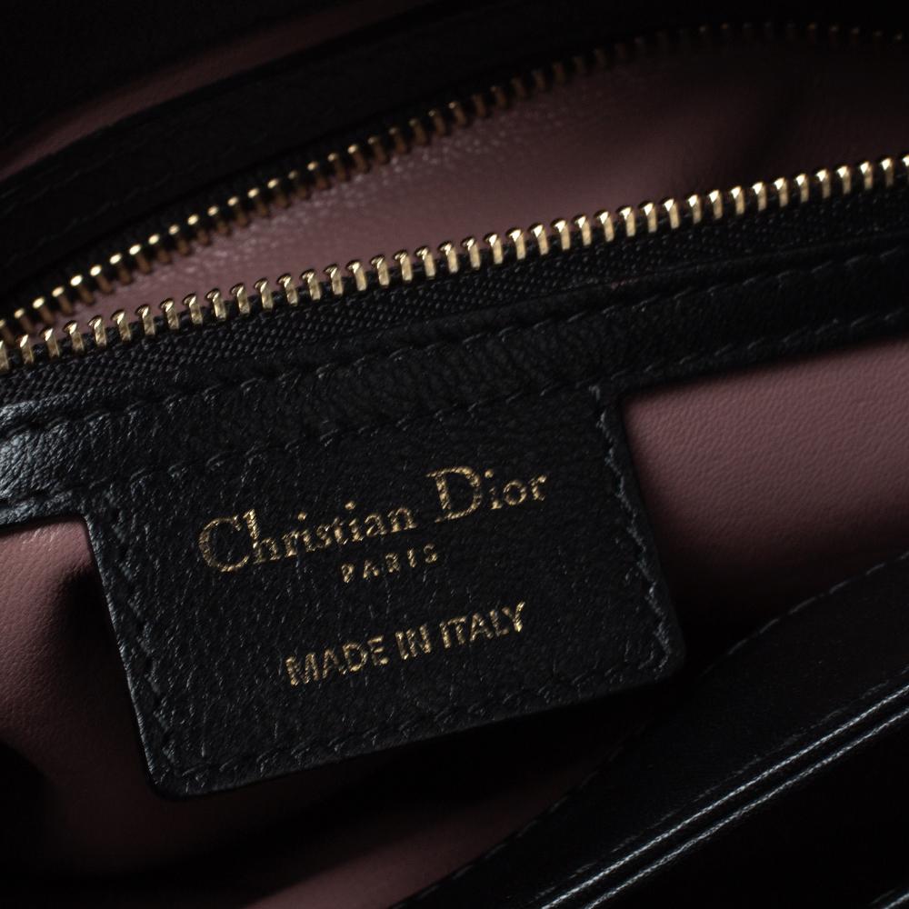 Dior Black Cannage Leather Large Diorling Shoulder Bag 5