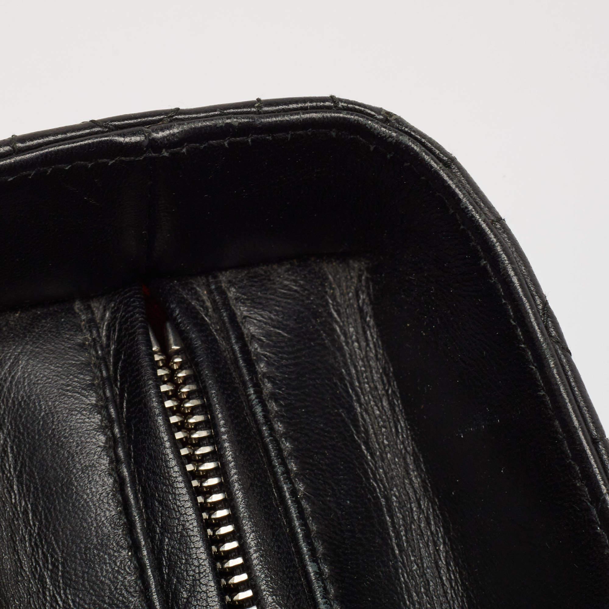 Dior Black Cannage Leather Large Lady Dior Tote For Sale 2