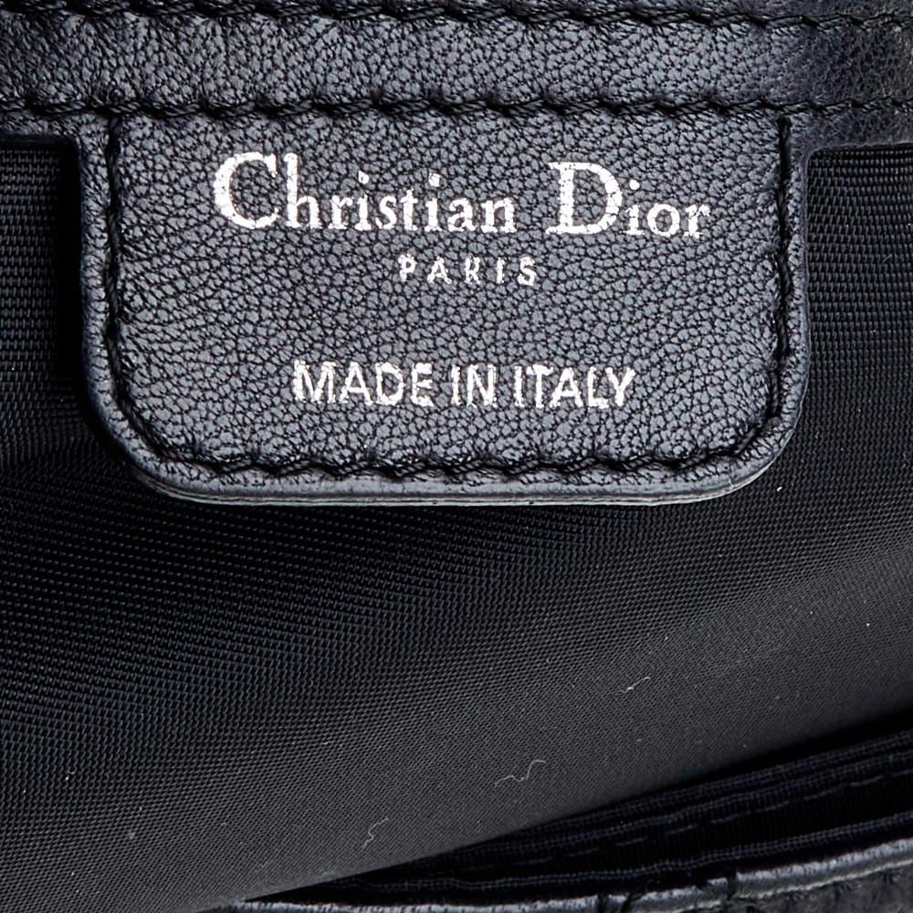 Dior Black Cannage Leather Large Miss Dior Flap Bag 6