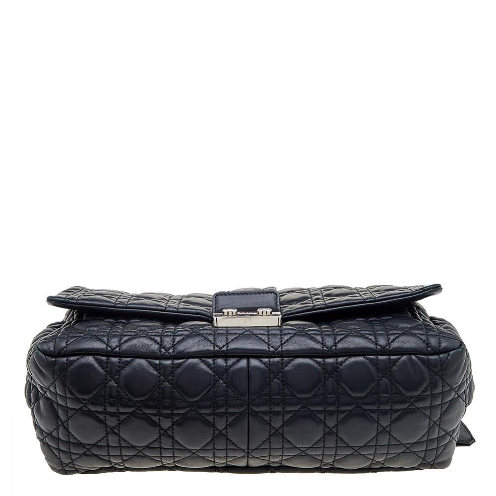 Dior Black Cannage Leather Large Miss Dior Flap Bag 1