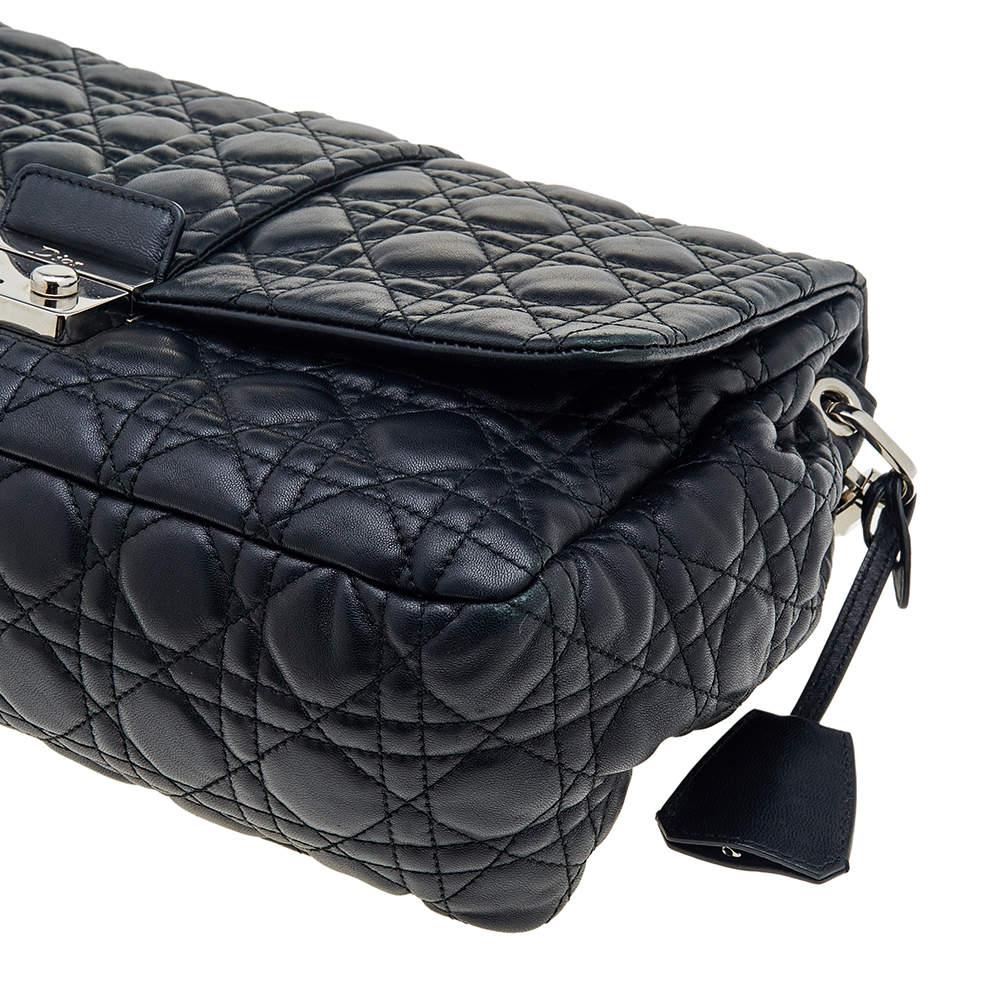 Dior Black Cannage Leather Large Miss Dior Flap Bag 2