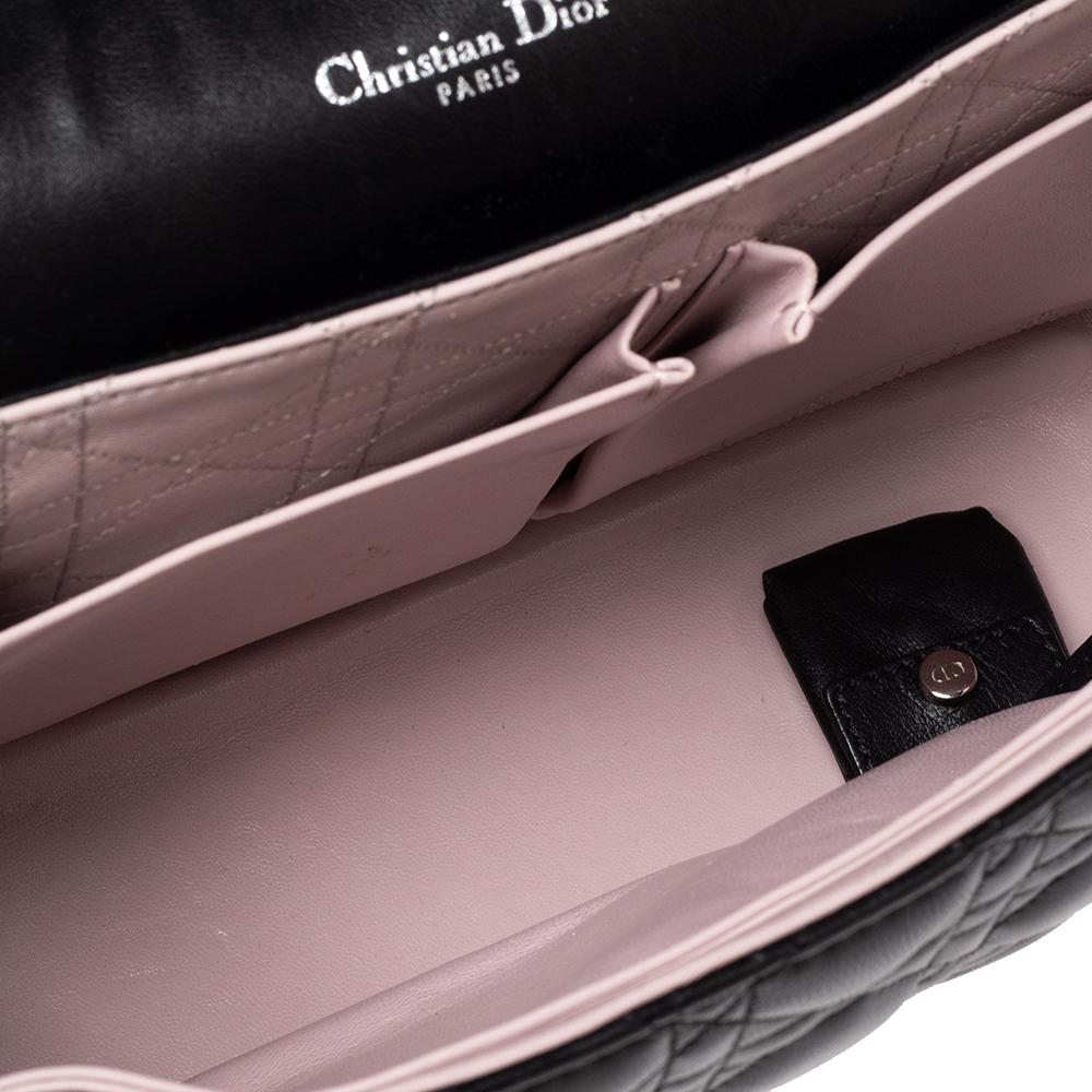 Dior Black Cannage Leather Large Miss Dior Flap Bag 5