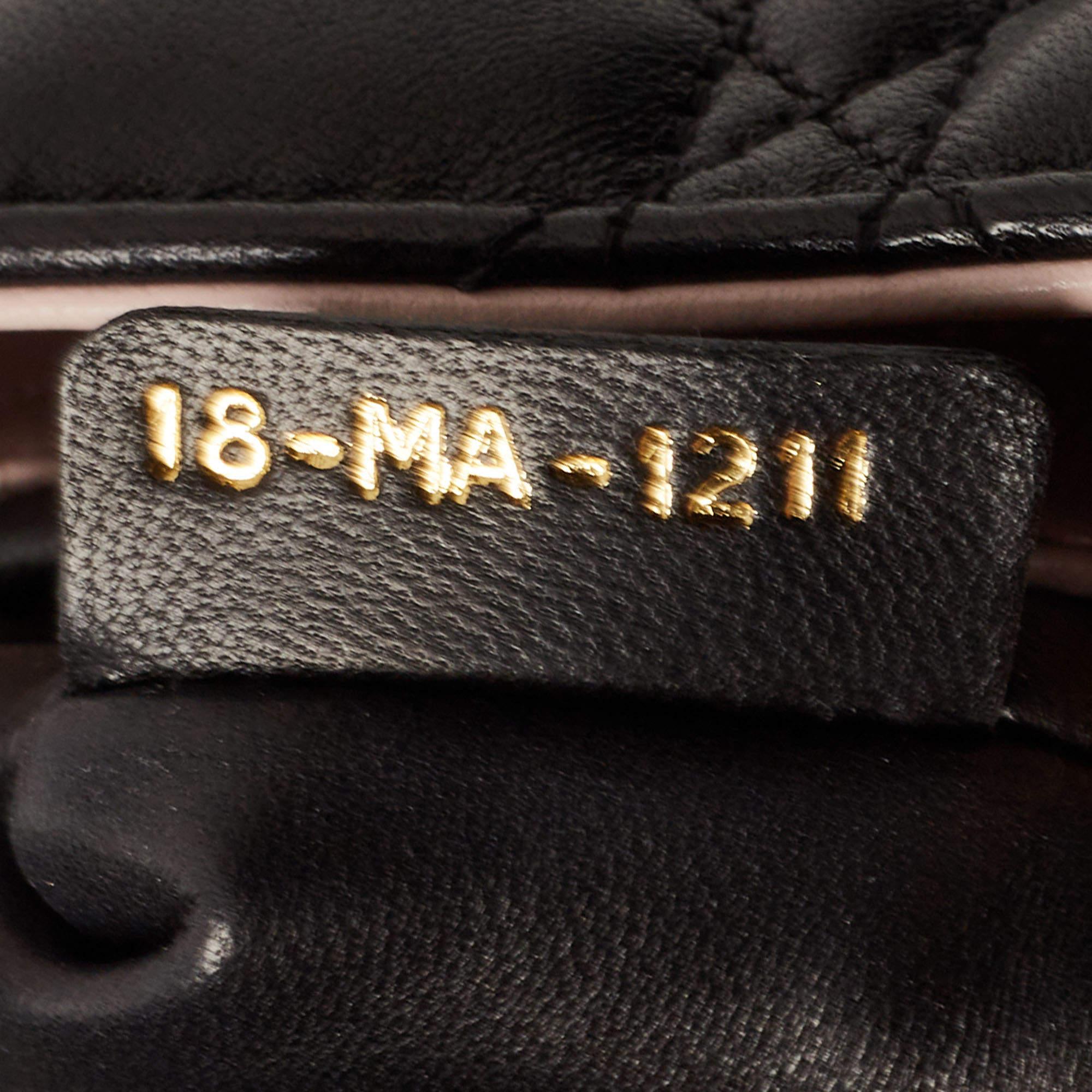 Dior Black Cannage Leather Large Miss Dior Shoulder Bag 14
