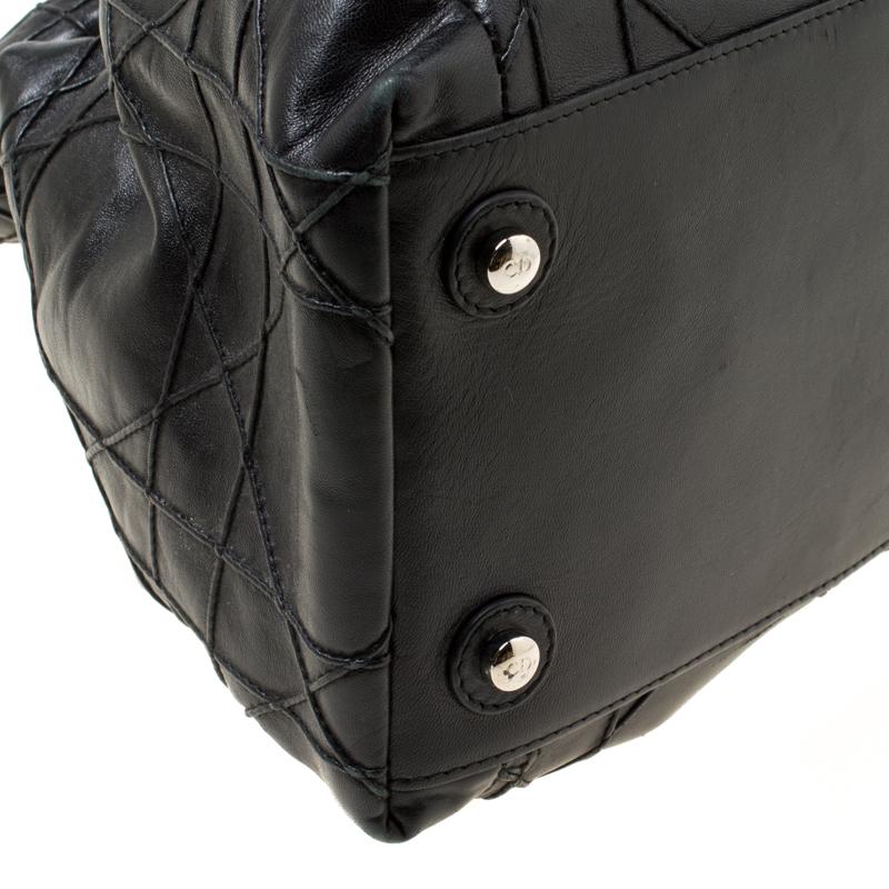 Dior Black Cannage Leather Le Trente Hobo 6