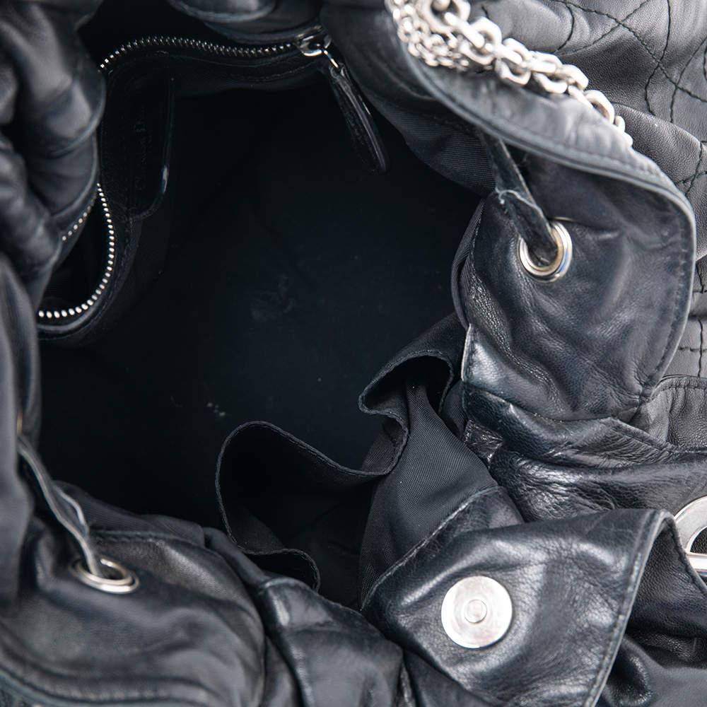 Dior Black Cannage Leather Le Trente Hobo 6