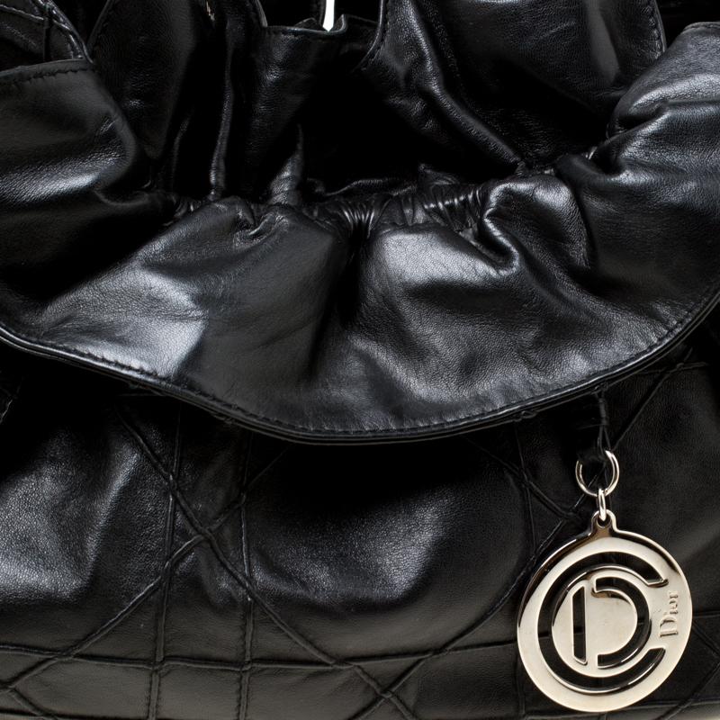 Dior Black Cannage Leather Le Trente Hobo 7