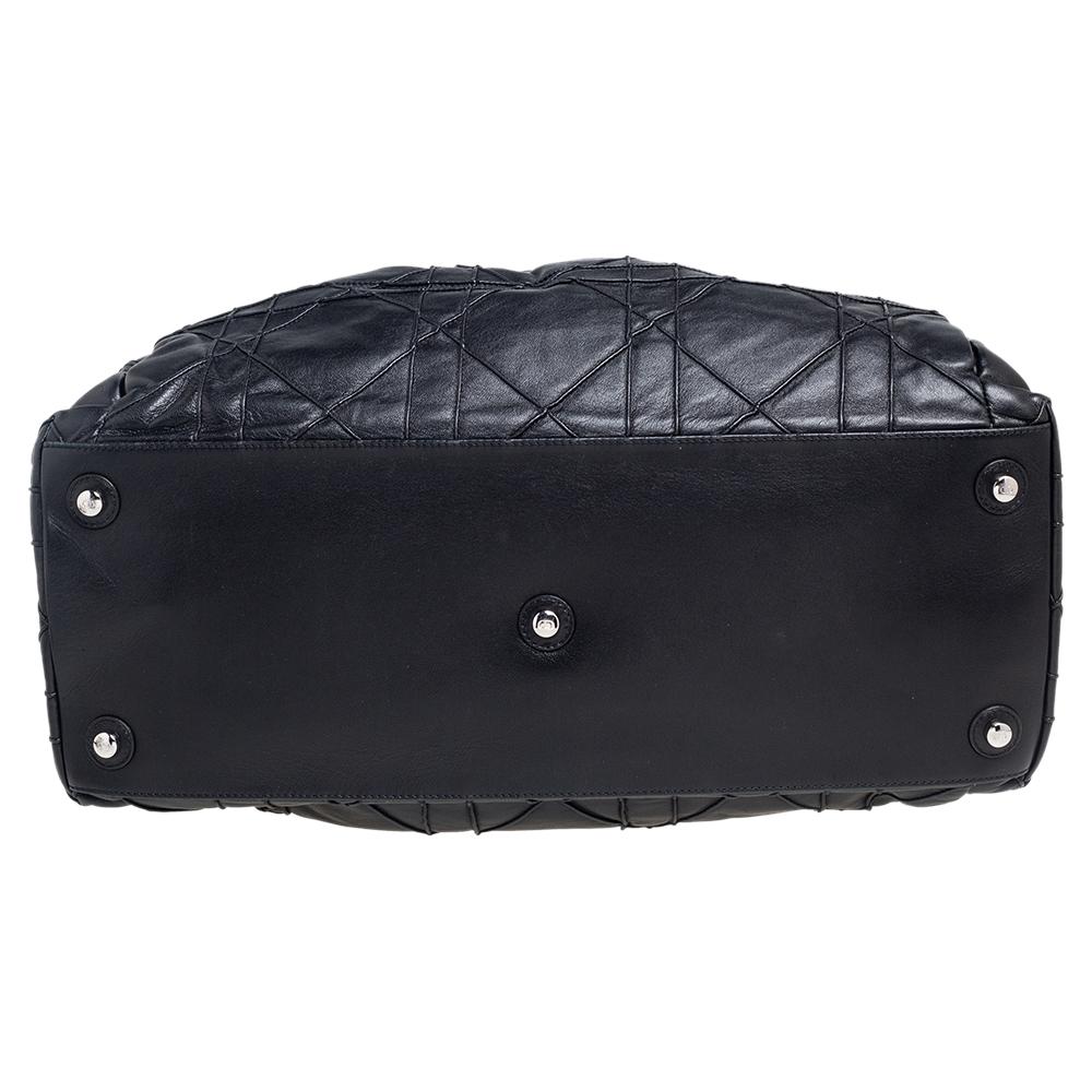 Dior Black Cannage Leather Le Trente Hobo 9