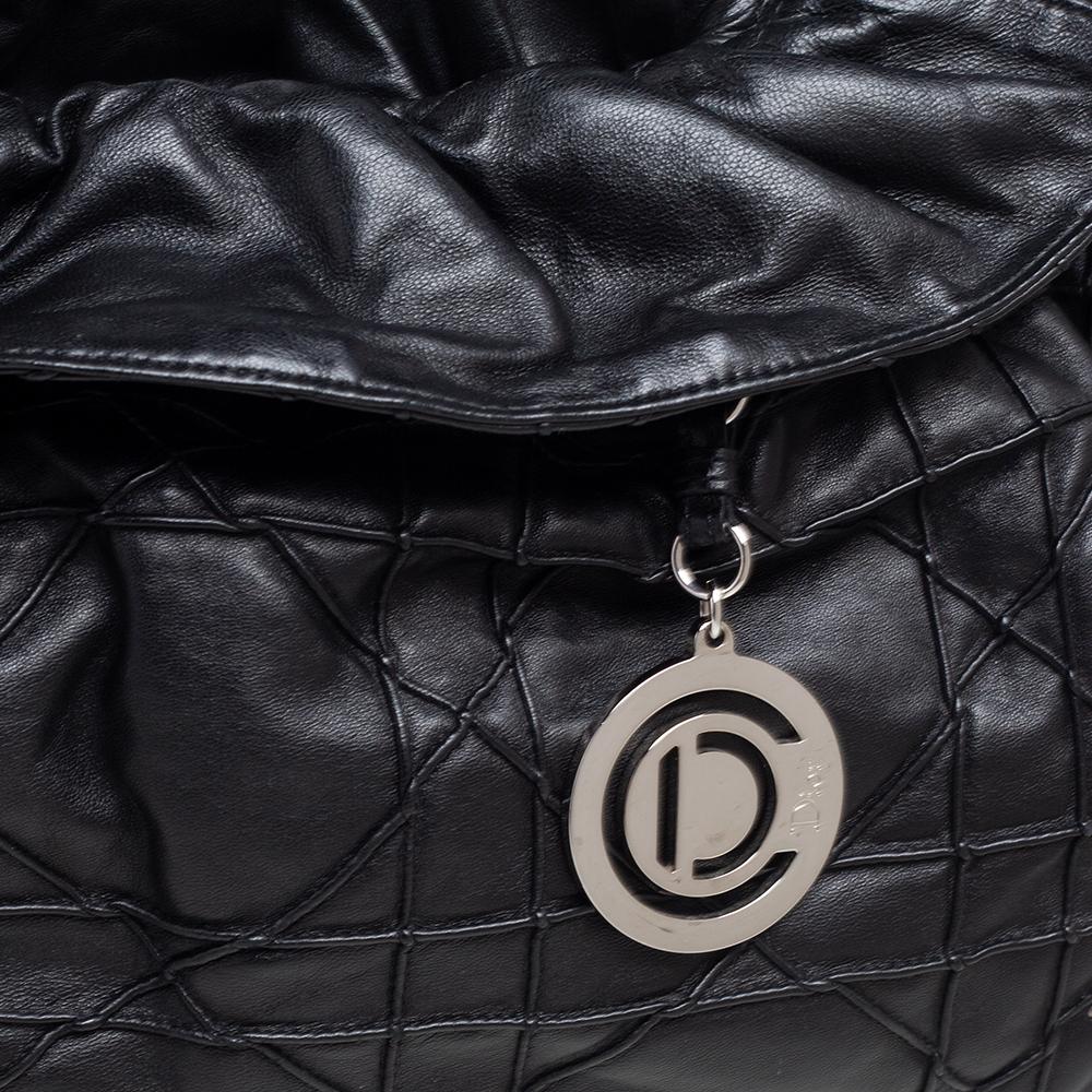 Dior Black Cannage Leather Le Trente Hobo 1
