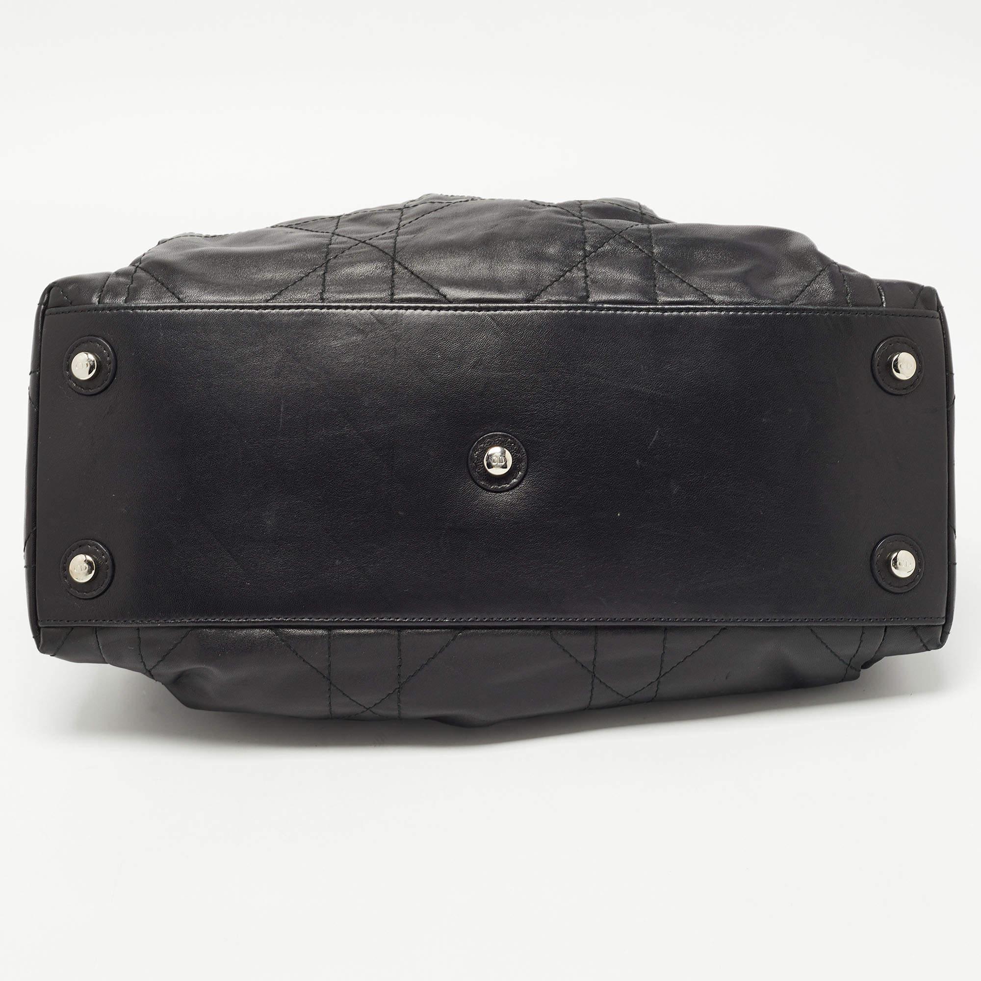Dior Black Cannage Leather Le Trente Hobo 1
