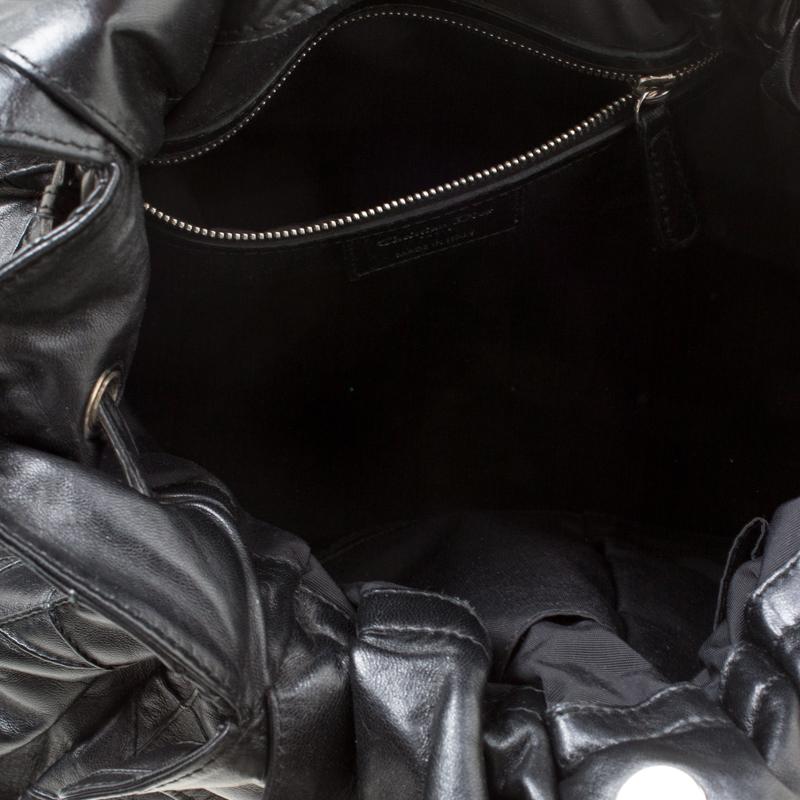 Dior Black Cannage Leather Le Trente Hobo 4