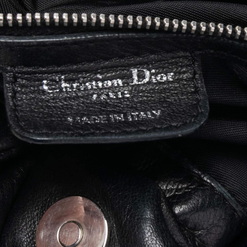 Dior Black Cannage Leather Le Trente Hobo For Sale 4