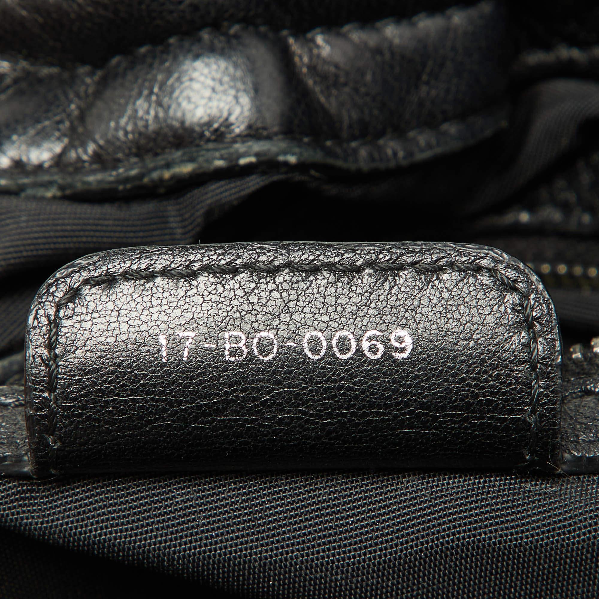 Dior Black Cannage Leather Le Trente Hobo For Sale 4