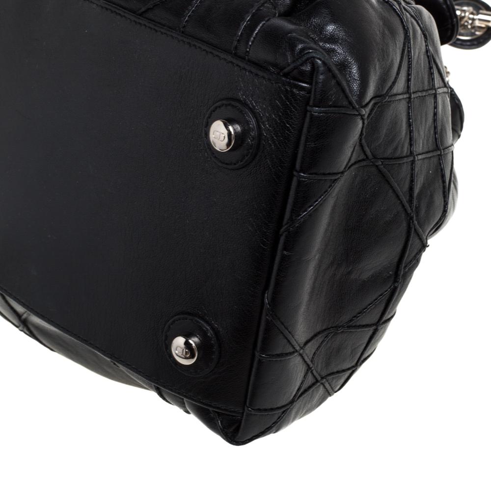 Dior Black Cannage Leather Le Trente Hobo 5