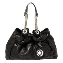 Dior Black Cannage Leather Le Trente Hobo