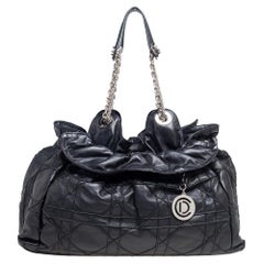 Dior Black Cannage Leather Le Trente Hobo