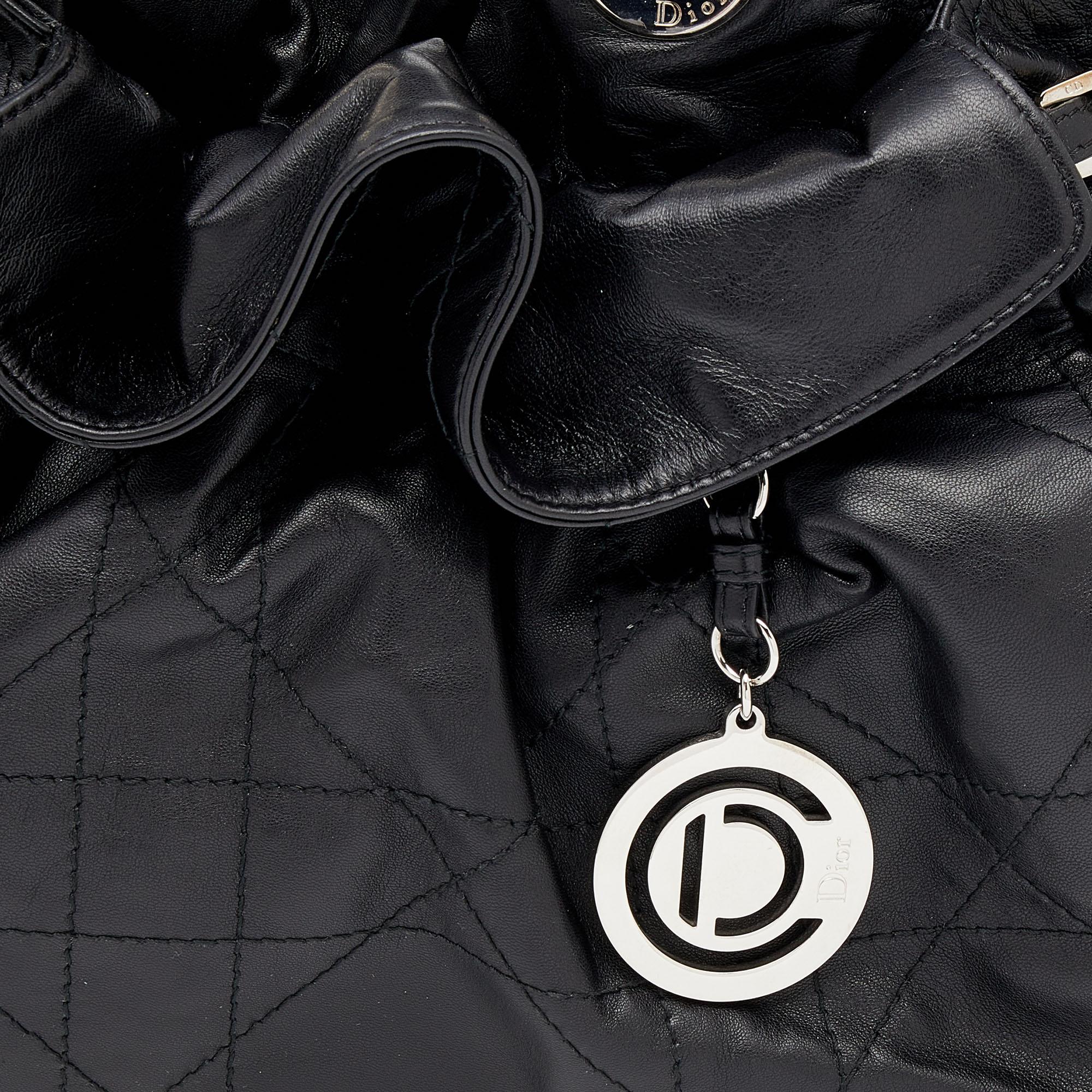 Dior Black Cannage Leather Le Trente Shoulder Bag 6