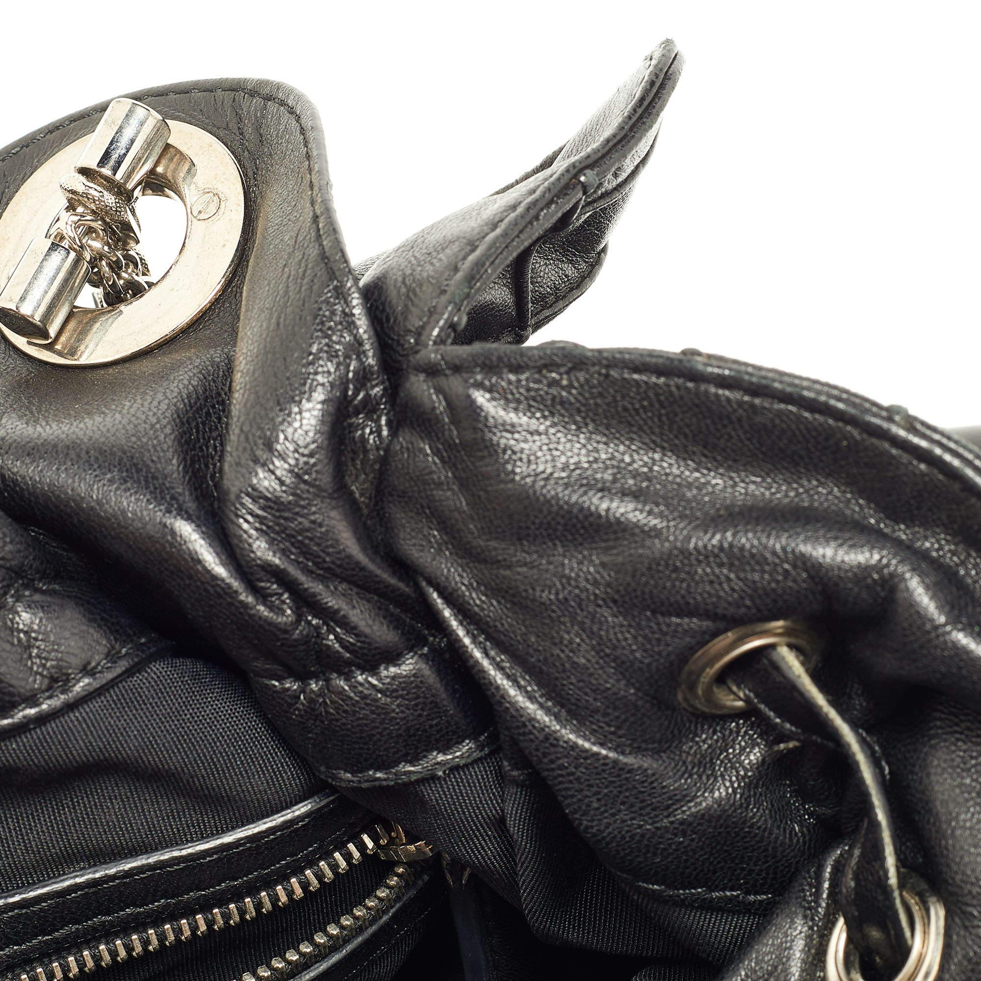 Dior Black Cannage Leather Le Trente Shoulder Bag 9