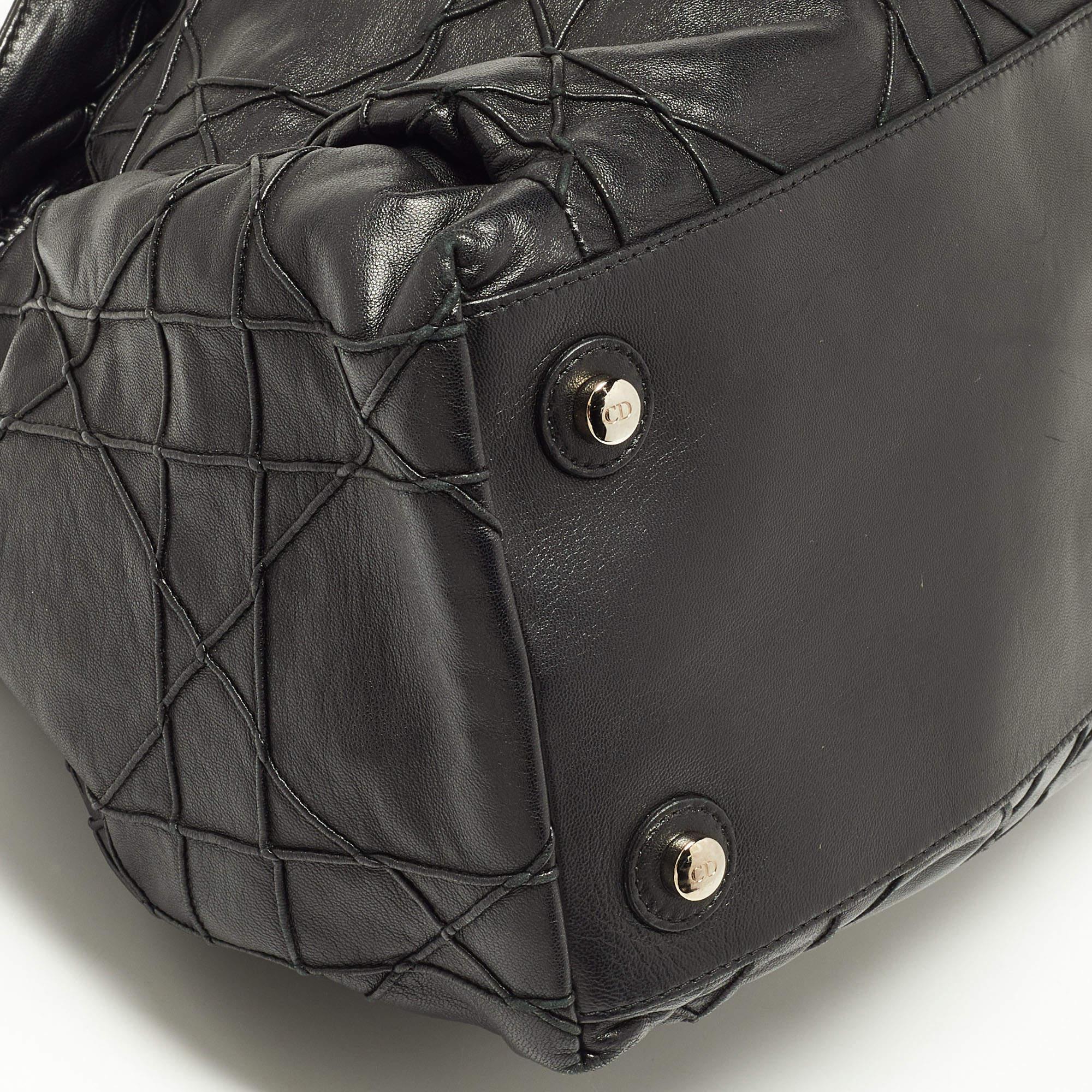 Dior Black Cannage Leather Le Trente Shoulder Bag 1