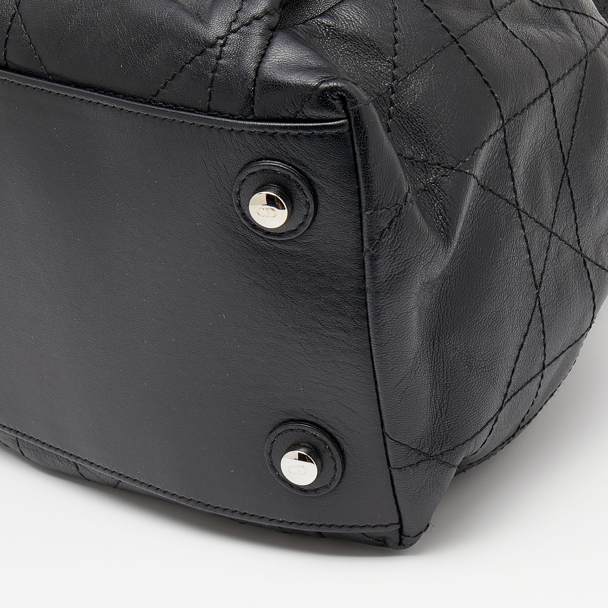 Dior Black Cannage Leather Le Trente Shoulder Bag 5
