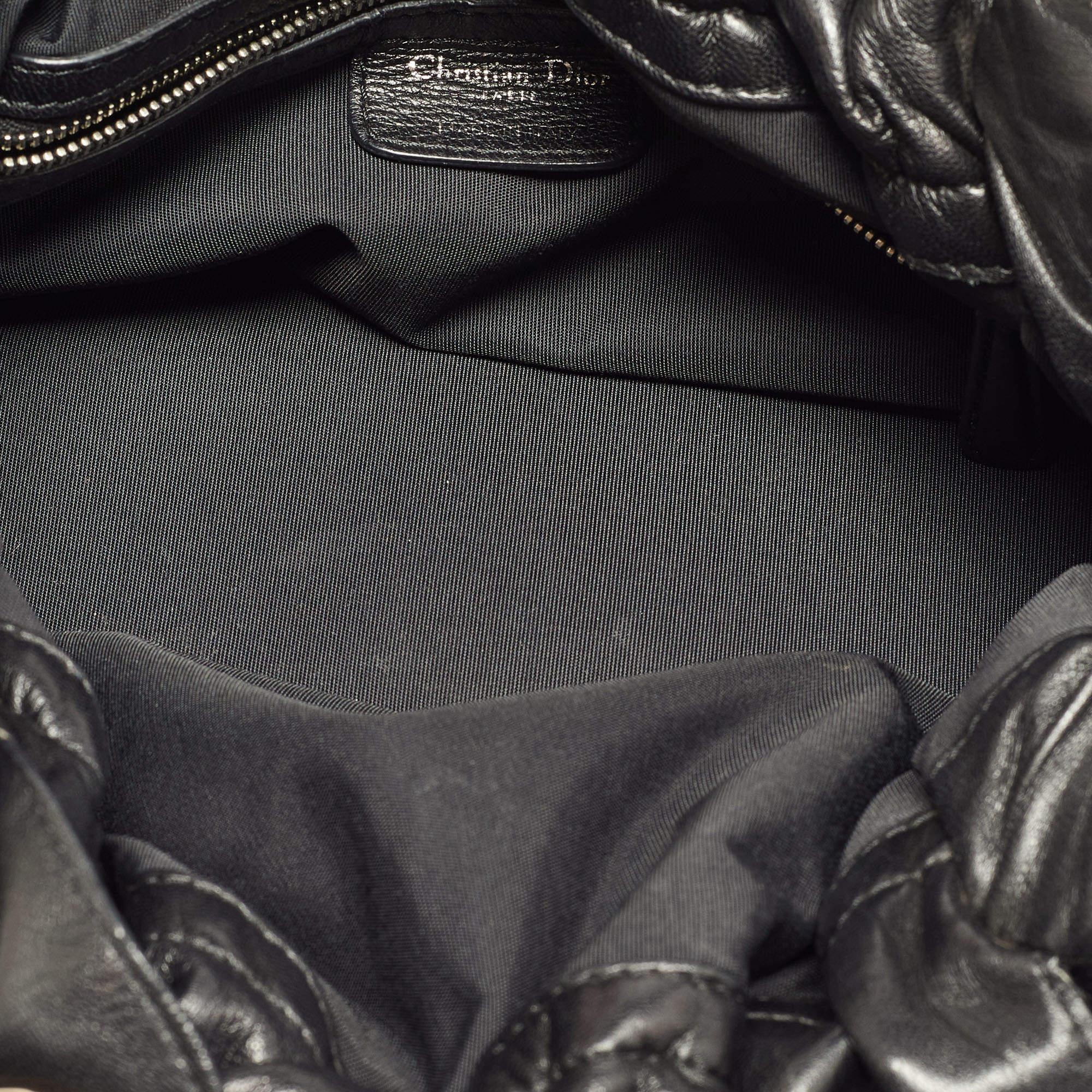 Dior Black Cannage Leather Le Trente Shoulder Bag 4