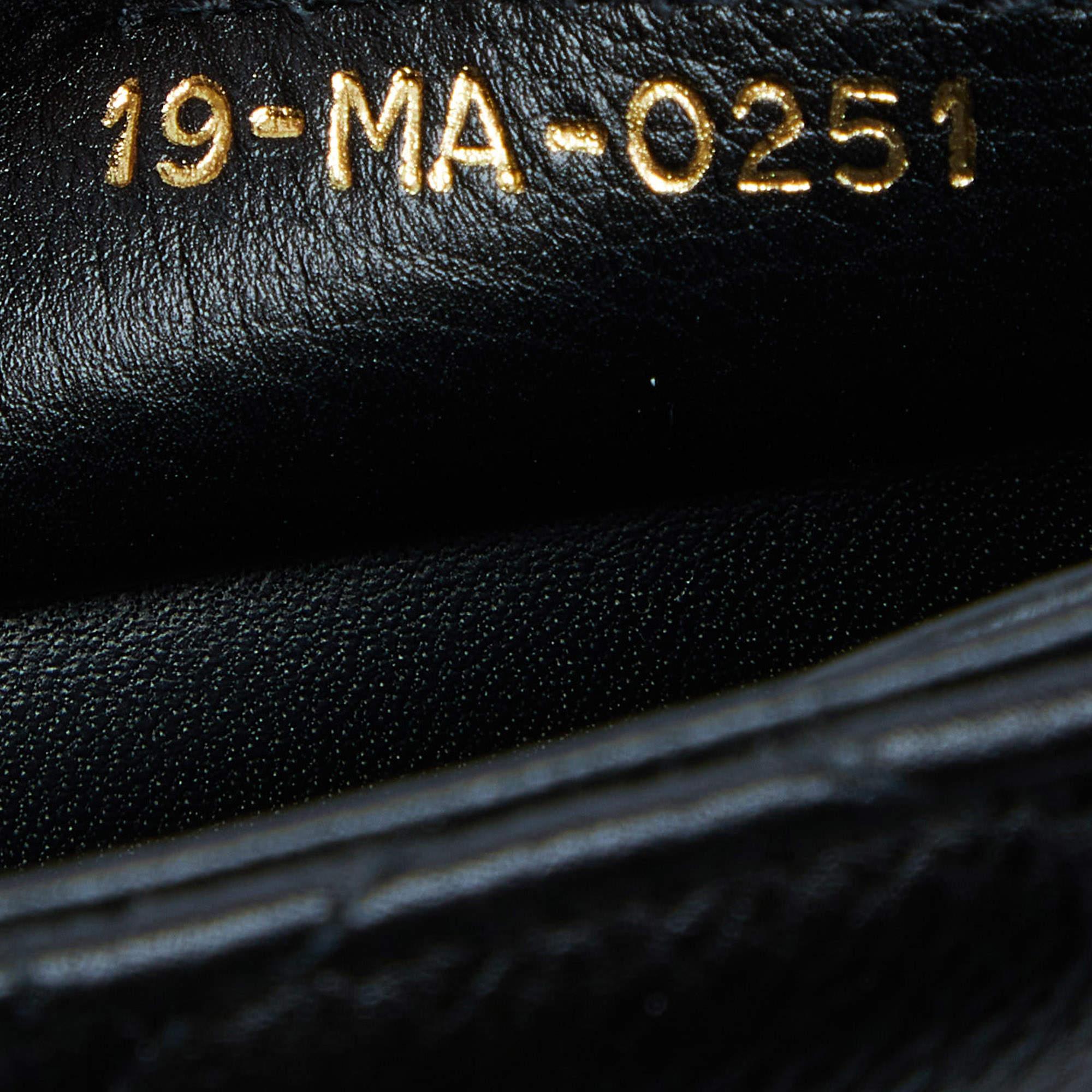 Dior Black Cannage Leather Medium Caro Shoulder Bag 4