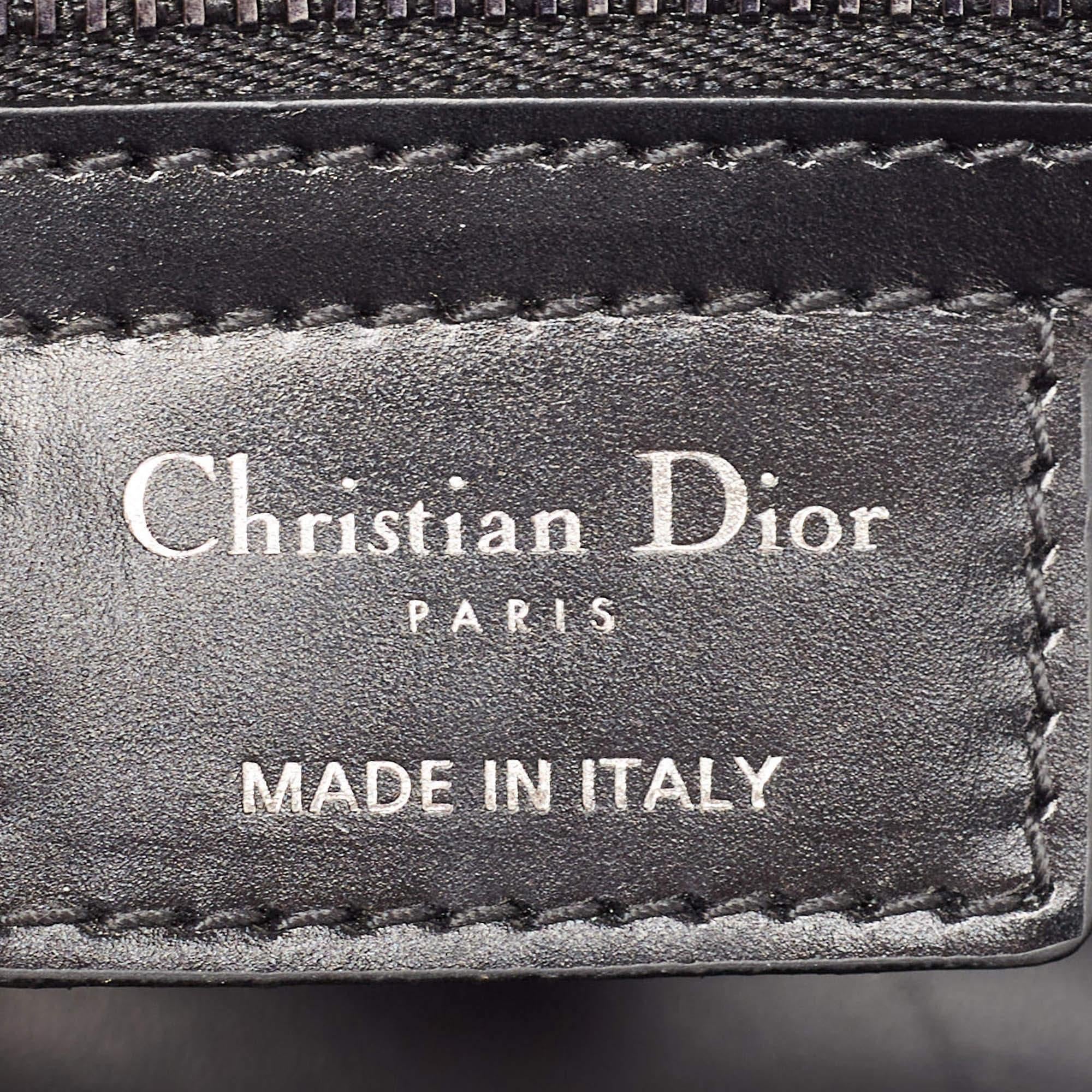 Dior Black Cannage Leather Medium Caro Shoulder Bag 5