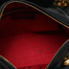 Dior Black Cannage Leather Medium Lady Dior Tote