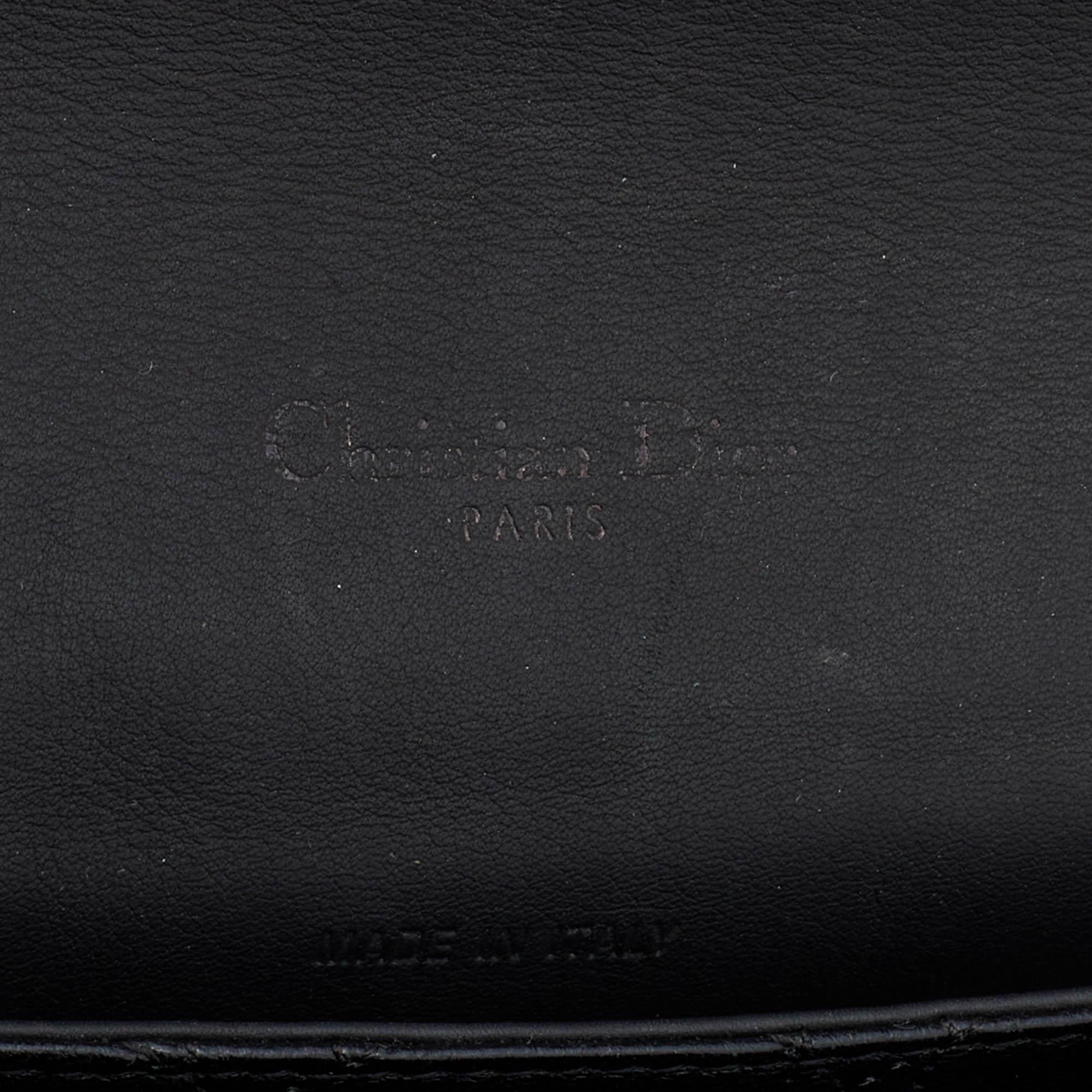 Dior Black Cannage Leather Medium Miss Dior Flap Bag 1