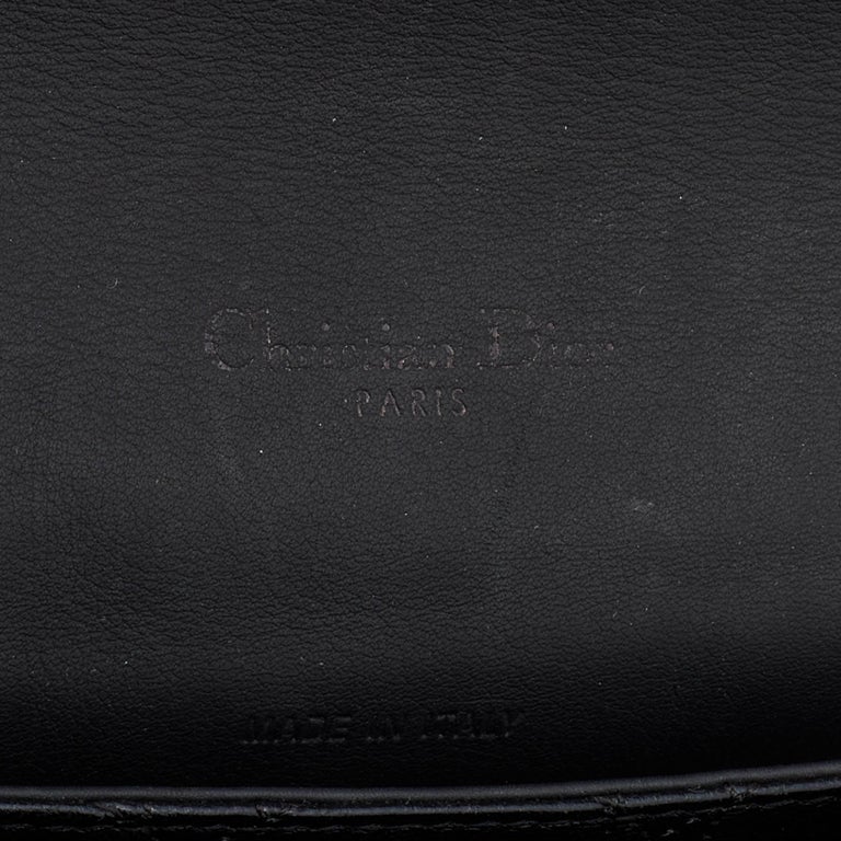 Dior Black Cannage Leather Medium Miss Dior Flap Bag For Sale at 1stDibs