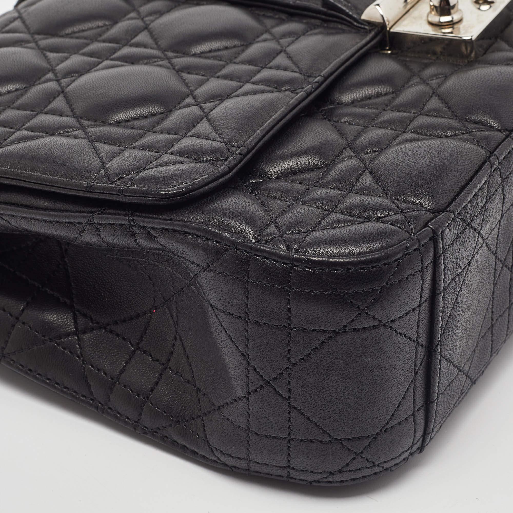 Dior Black Cannage Leather Medium Miss Dior Shoulder Bag 5