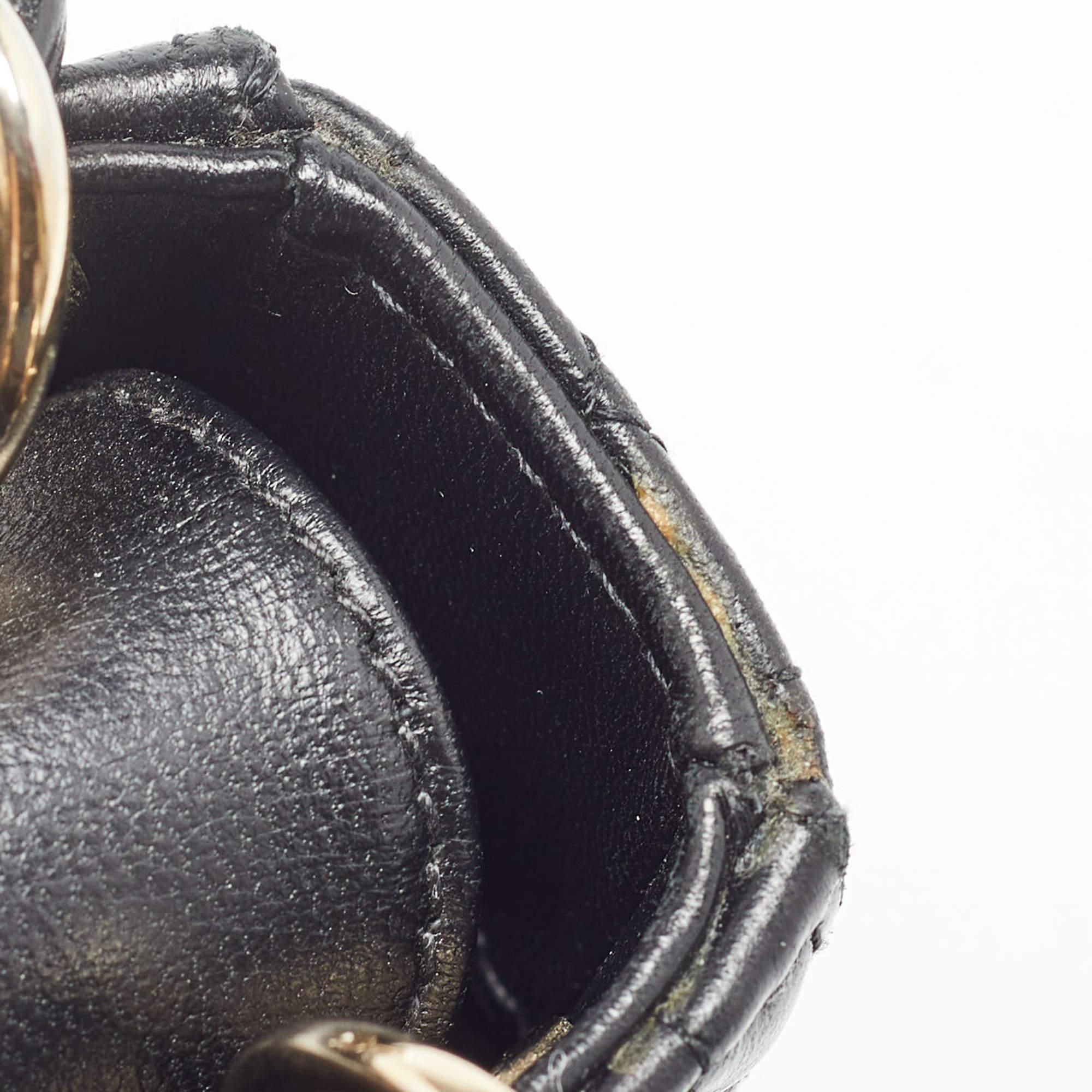 Dior Black Cannage Leather Micro Lady Dior Tote 3